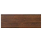Escritorio de madera maciza WyndenHall Devlin Mid-Century con cajones, chapado de nogal