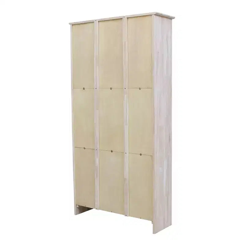 Bibliothèque Shaker 72"x38" non finie - International Concepts : Hévéa massif, rangement à 6 niveaux