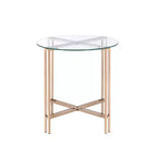 Mesa auxiliar de 23" color champán