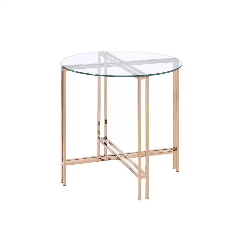 Mesa auxiliar de 23" color champán