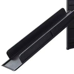 Cama alta individual de metal de 80" con tobogán y escalera, no requiere somier
