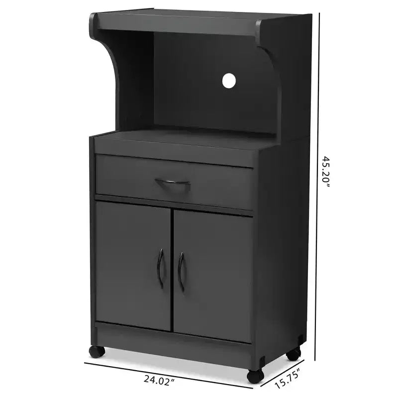 Tannis Finished Kitchen Cabinet - Baxton Studio