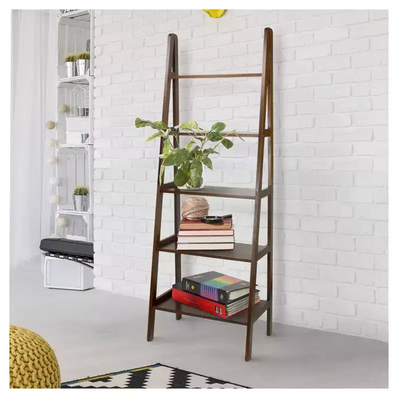 72 Shelf Ladder Bookcase - Flora Home