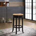 Carolina Living 30 Leif Swivel Rush Seat Barstool Antique