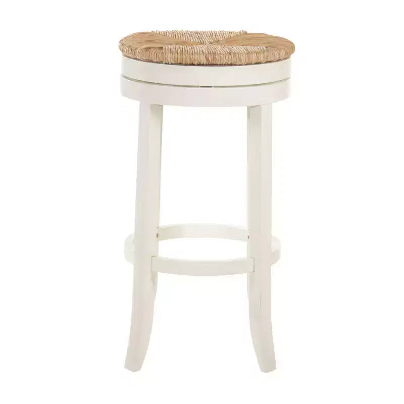 Carolina Living 30 Leif Swivel Rush Seat Barstool Antique