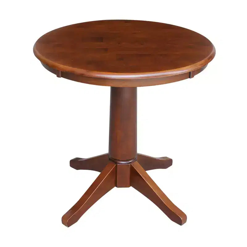 Table sur pied Stacy Round Top Chêne brun - International Concepts