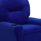 Emma and Oliver Contemporary Kids Recliner with Cup Holder