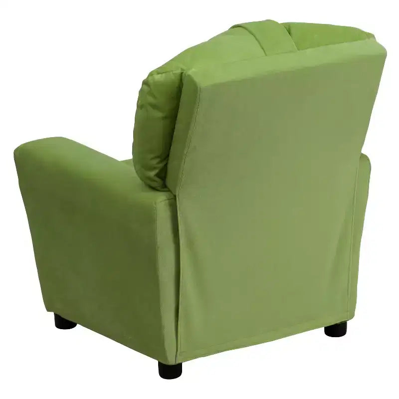 Emma and Oliver Contemporary Kids Recliner with Cup Holder