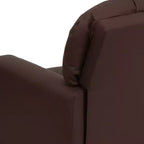Emma and Oliver Contemporary Kids Recliner with Cup Holder
