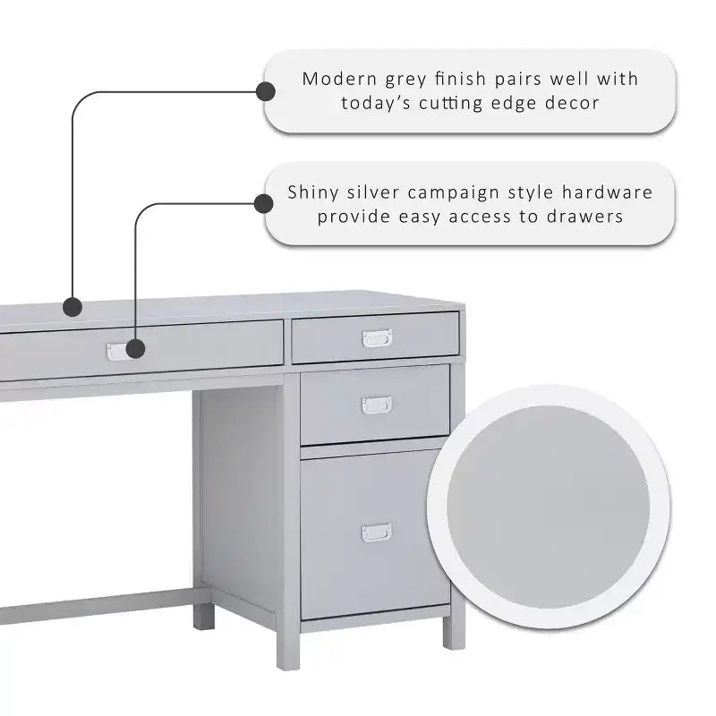 Peggy Side Storage Desk - Linon
