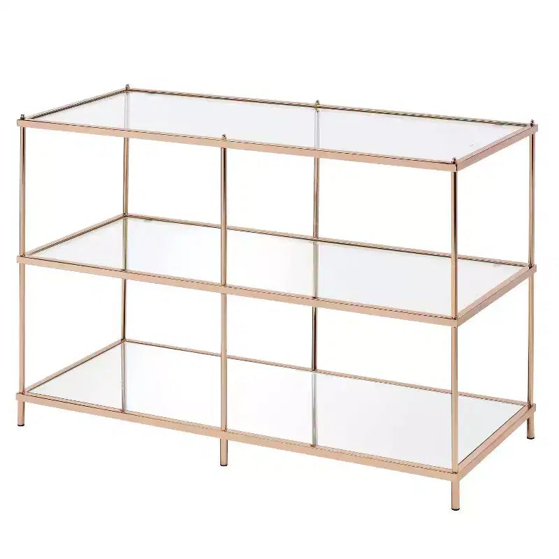 Table d'appoint Lindenham à plateau en verre - miBasics