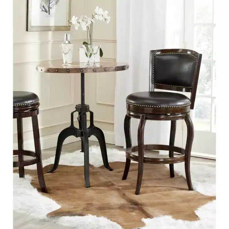 Pasquale Swivel Bar Stool - FOX7011 - Safavieh Couture