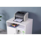 Basicwise Printer Kitchen Office Storage Stand With Casters
