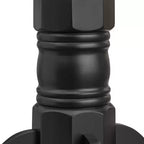 Buylateral Farmhouse Extendable Solid Wood Pedestal Dining Table