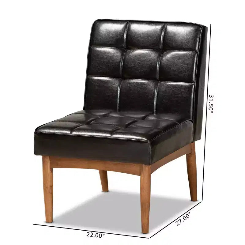 Sanford Wood Dining Chair - Baxton Studio