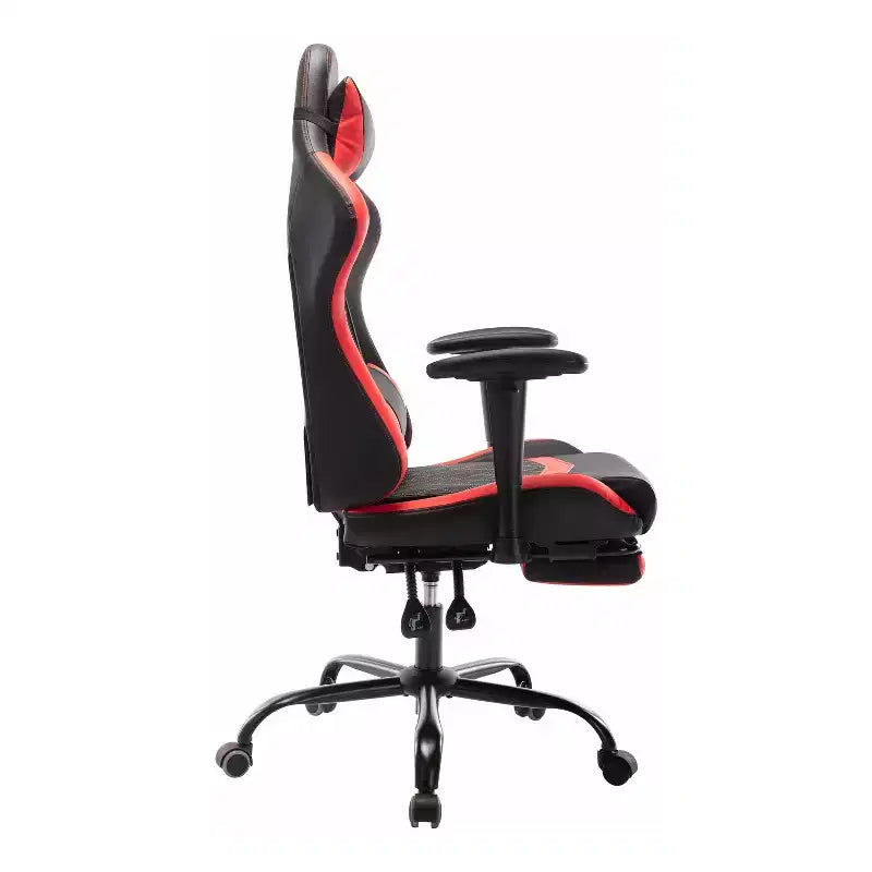 Sillón Gaming 24/7 Shop At Home Finn Racing con Almohada Ajustable y Soporte para Piernas