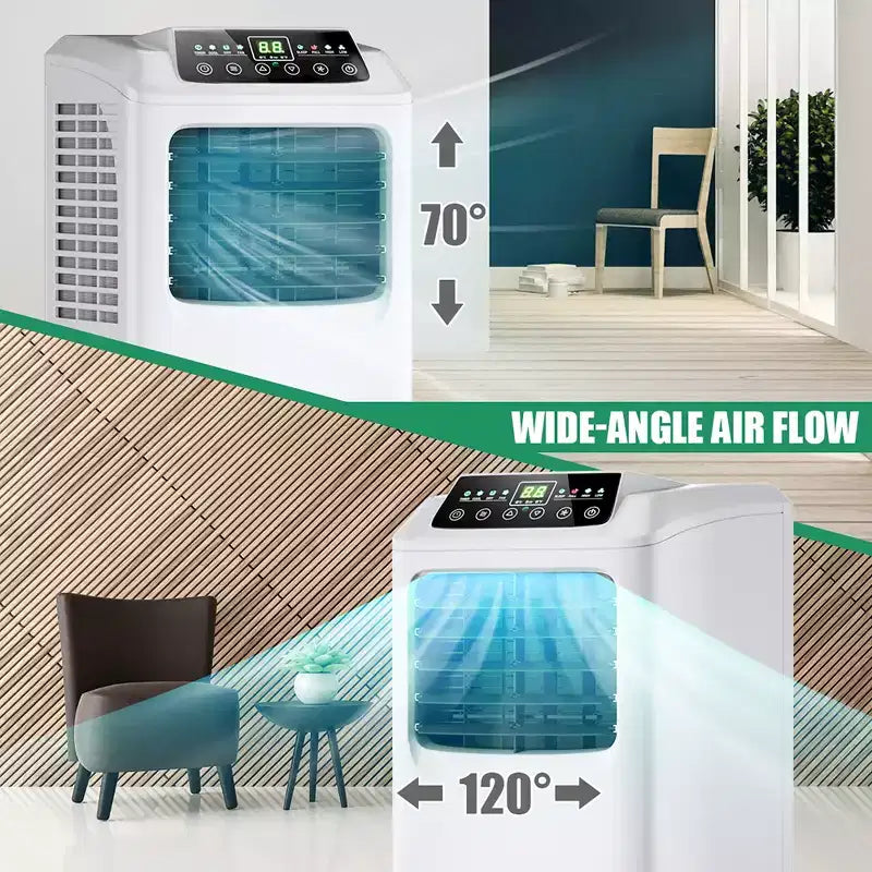 Climatiseur portable 3-en-1 Costway 5500 BTU (9000 BTU ASHRAE) avec déshumidificateur intégré et kit de fenêtre