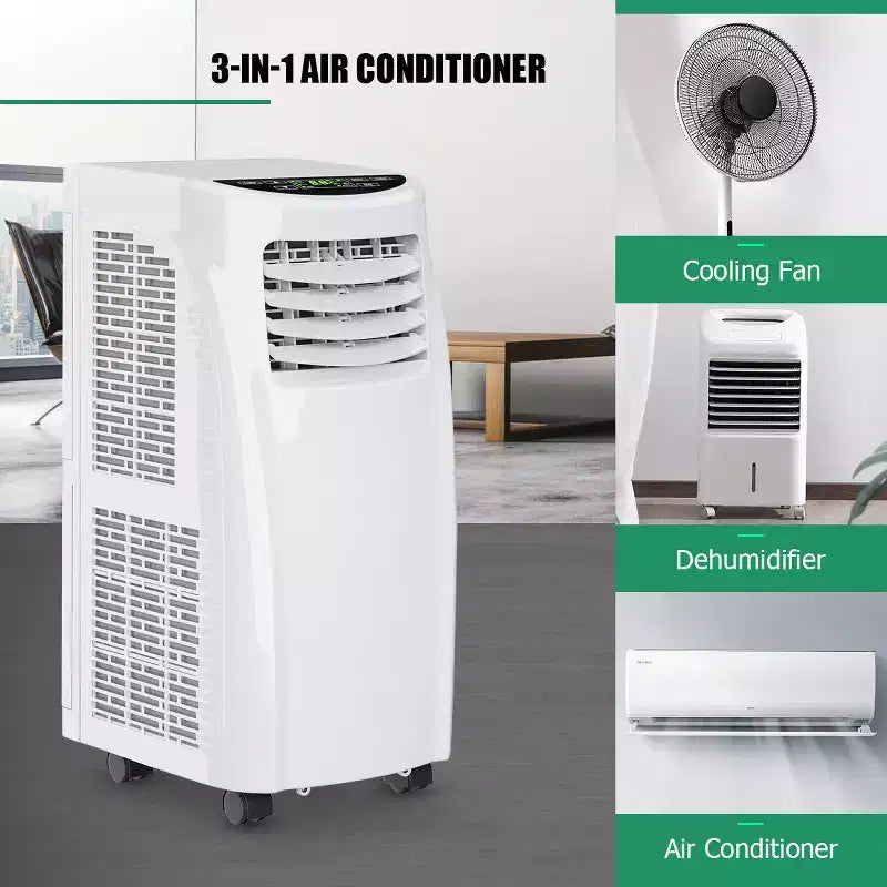 Aire Acondicionado Portátil Costway 5500 BTU (8000 BTU ASHRAE) Deshumidificador