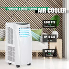 Aire Acondicionado Portátil Costway 5500 BTU (8000 BTU ASHRAE) Deshumidificador