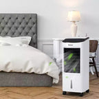 Enfriador de aire portátil por evaporación y humidificador Costway con ventilador, filtro y control remoto