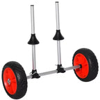 Carrito de kayak Soozier con estructura de aluminio resistente, barra transversal de ancho ajustable y ruedas grandes