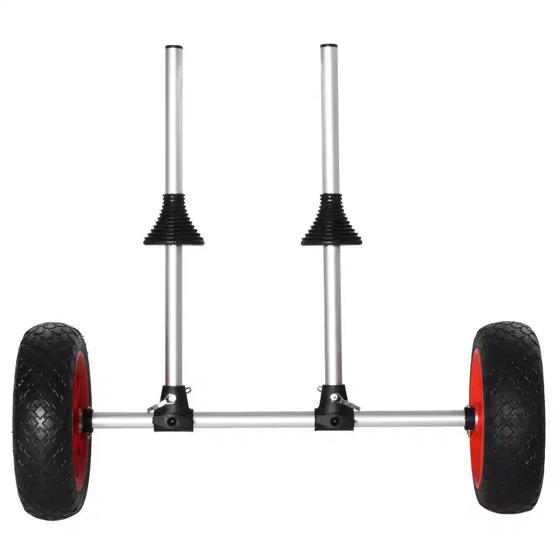Carrito de kayak Soozier con estructura de aluminio resistente, barra transversal de ancho ajustable y ruedas grandes