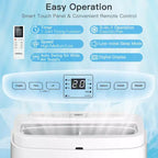 Costway Climatiseur portable 6350 BTU (9000 BTU ASHRAE) 3-en-1 ventilateur rafraîchisseur d'air déshumidificateur avec télécommande