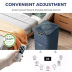 Climatiseur portable Costway 6000 BTU (10000 BTU ASHRAE) avec télécommande, refroidisseur d'air 3-en-1 avec fonction de déshumidification