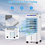 Enfriador de aire evaporativo 3 en 1 Costway, ventilador portátil de aire acondicionado con ventilador y humidificador