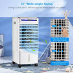 Enfriador de aire evaporativo 3 en 1 Costway, ventilador portátil de aire acondicionado con ventilador y humidificador