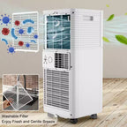 Climatiseur portable Costway 10000 BTU ASHRAE 3-en-1 avec déshumidificateur et mode ventilateur
