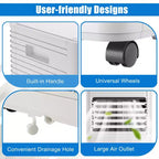 Climatiseur portable Costway 10000 BTU ASHRAE 3-en-1 avec déshumidificateur et mode ventilateur