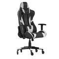 Silla de juegos Flash Furniture X20, tipo carreras, para oficina y ordenador, con respaldo reclinable y ruedas transparentes