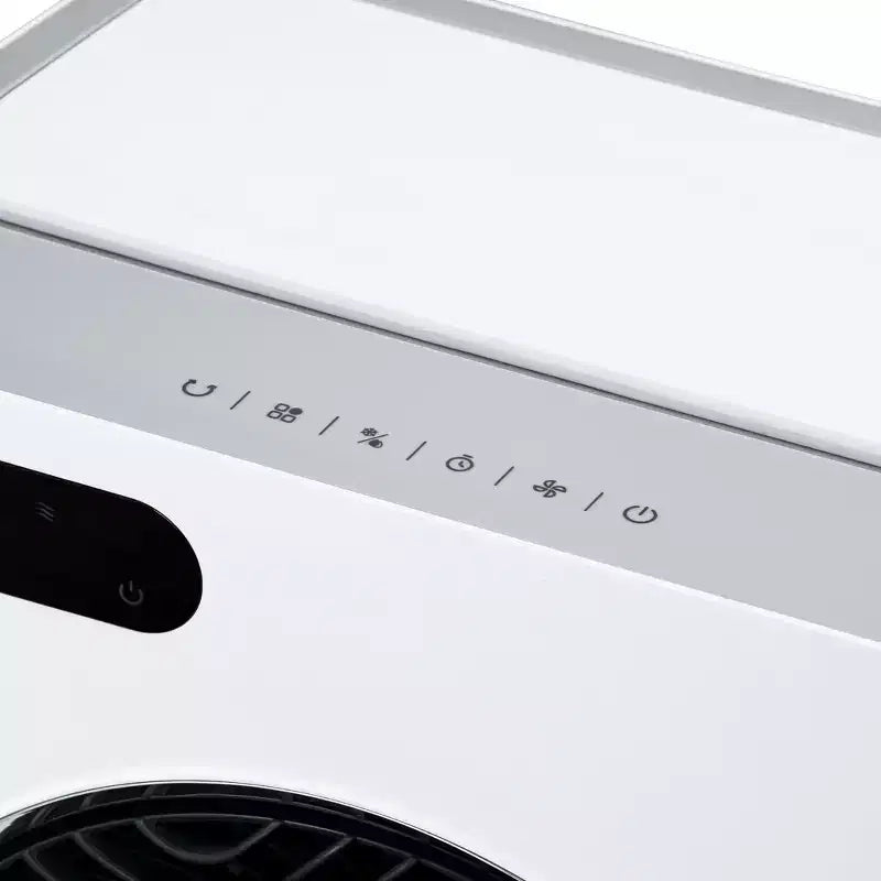 Refroidisseur d'air évaporatif et ventilateur portable Newair, refroidisseur par évaporation 1600 CFM, chambre à glaçons à chargement par le haut, réservoir d'eau amovible de 12 litres