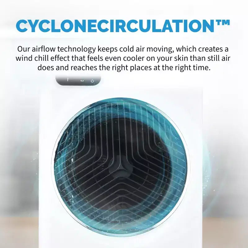 Refroidisseur d'air évaporatif et ventilateur portable Newair, refroidisseur par évaporation 1600 CFM, chambre à glaçons à chargement par le haut, réservoir d'eau amovible de 12 litres