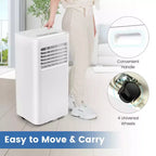 Costway Climatiseur portable 3-en-1 5000 BTU (8000 BTU ASHRAE) avec modes Froid, Déshumidification, Ventilation et Nuit