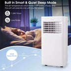 Climatiseur portable Costway 6000 BTU (10000 BTU ASHRAE) Unité de climatisation 3-en-1 avec fonctions froid, déshumidificateur, ventilateur et mode nuit