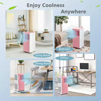 Climatiseur Portable Costway 7100 BTU (10000 BTU ASHARE) Unité AC 3-en-1 avec Refroidissement Déshumidification Ventilation Mode Veille