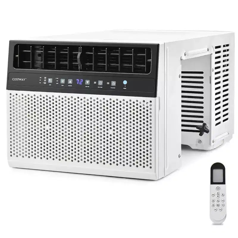 Climatiseur de fenêtre Costway 8100 BTU (12000 BTU Ashrae) avec télécommande, panneau de commande LED, jusqu'à 37 m²