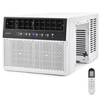 Climatiseur de fenêtre Costway 8100 BTU (12000 BTU Ashrae) avec télécommande, panneau de commande LED, jusqu'à 37 m²