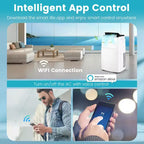 Climatiseur portable Costway 13 000 BTU avec fonctions de refroidissement, ventilation, chauffage et déshumidification