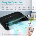 Climatiseur portable Costway 13 000 BTU avec fonctions de refroidissement, ventilation, chauffage et déshumidification