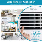 Climatiseur portable Costway 8000 BTU 3-en-1 avec ventilateur rafraîchissant, déshumidificateur et mode veille