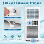 Climatiseur portable Costway 6000 BTU (10000 BTU ASHRAE) avec mode déshumidificateur et ventilateur, jusqu'à 32,5 m²