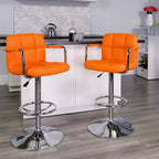 Taburetes de bar ajustables Emma y Oliver