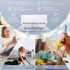 Costway Aire Acondicionado Mini Split de 18,000 BTU con Bomba de Calor y Control Remoto
