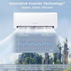 Costway Aire Acondicionado Mini Split de 18,000 BTU con Bomba de Calor y Control Remoto