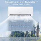 Climatiseur split Costway 24 000 BTU avec thermopompe et télécommande Alexa Google Home