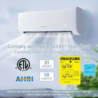 Climatiseur split Costway 24 000 BTU avec thermopompe et télécommande Alexa Google Home