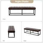 Banco ancho de dormitorio Gema 60 para dormitorio y sala de estar| ART OF LIVING DESIGNS